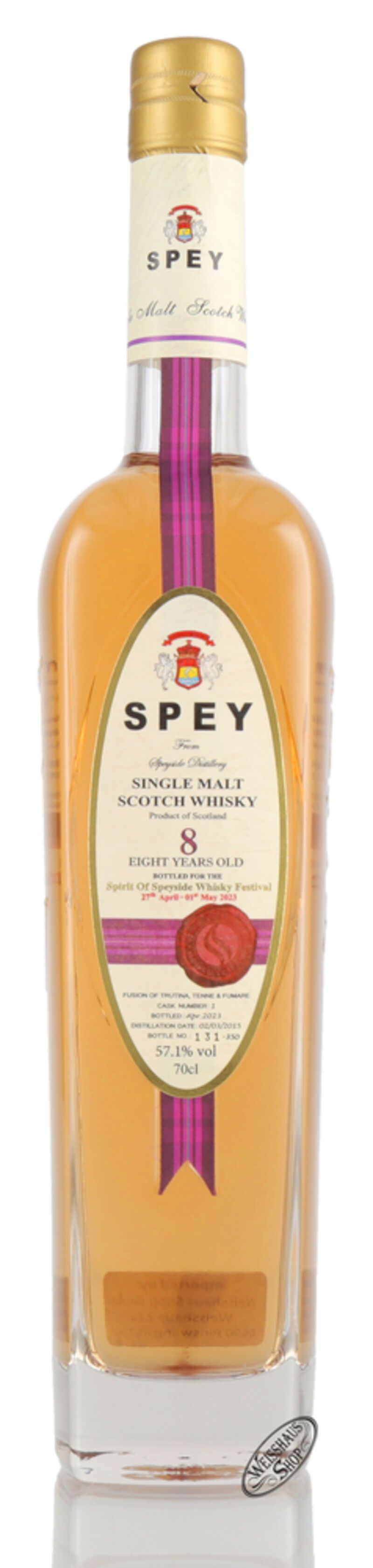 Spey Spirit of Speyside Whisky Festival 2023 Limited Edition Whisky 57,1% vol. 0,70l Spey Spirit of Speyside Whisky Festival 2023 Limited Edition Whisky 57,1% vol. 0,70l