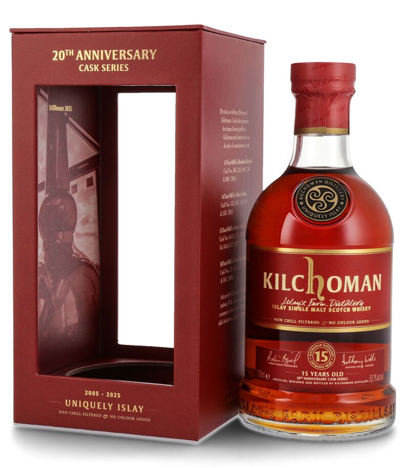 Kilchoman 15 YO Single Sherry Cask Islay Whisky 52,7% vol. 0,70l