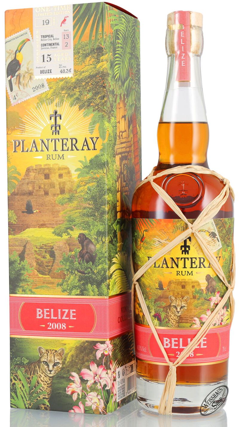 Planteray Belize 2008 One Time Limited Edition Rum 48,3% vol. 0,70l Planteray Belize 2008 One Time Limited Edition Rum 48,3% vol. 0,70l
