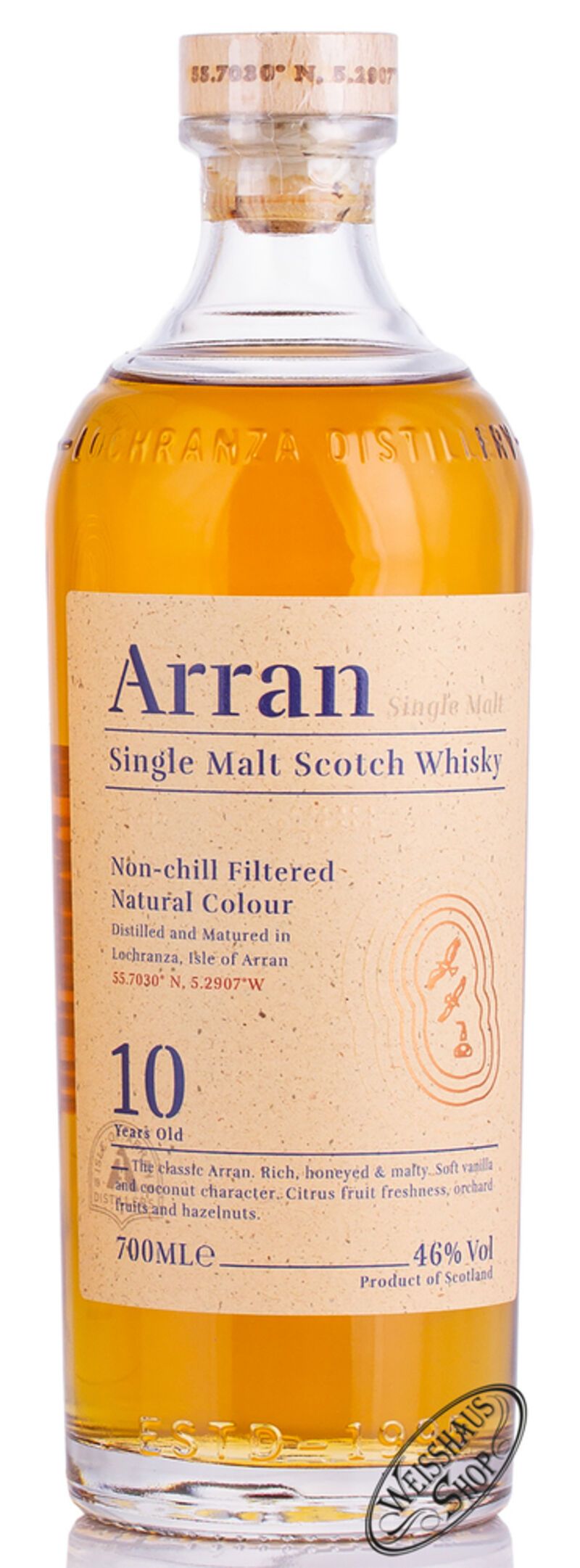 The Arran 10 YO Single Malt Whisky 46% vol. 0,70l The Arran 10 YO Single Malt Whisky 46% vol. 0,70l