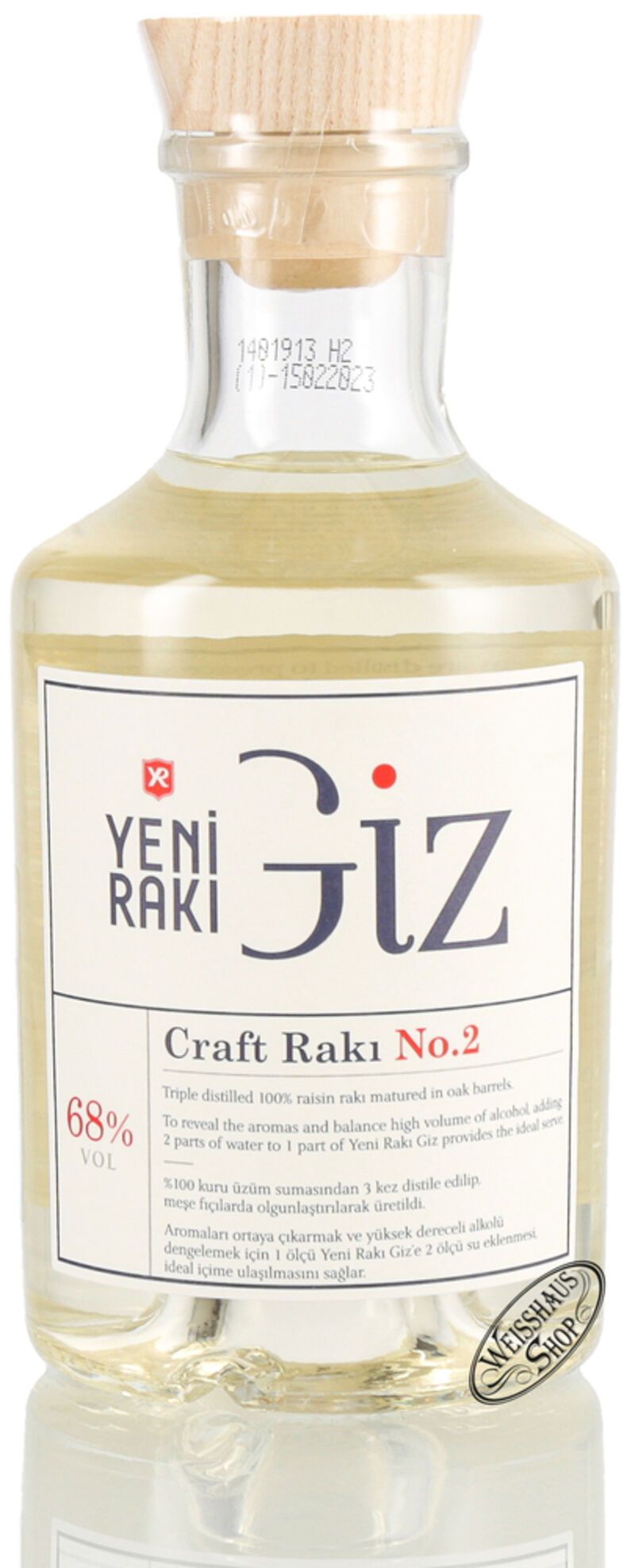 Yeni Raki Giz Craft 68% vol. 0,50l