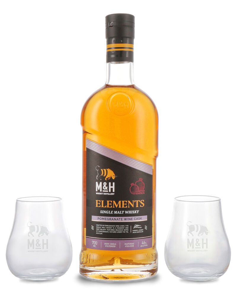 M&H Geschenkbox Elements Pomegranate Wine Cask 46% vol. 0,70l M&H Geschenkbox Elements Pomegranate Wine Cask 46% vol. 0,70l