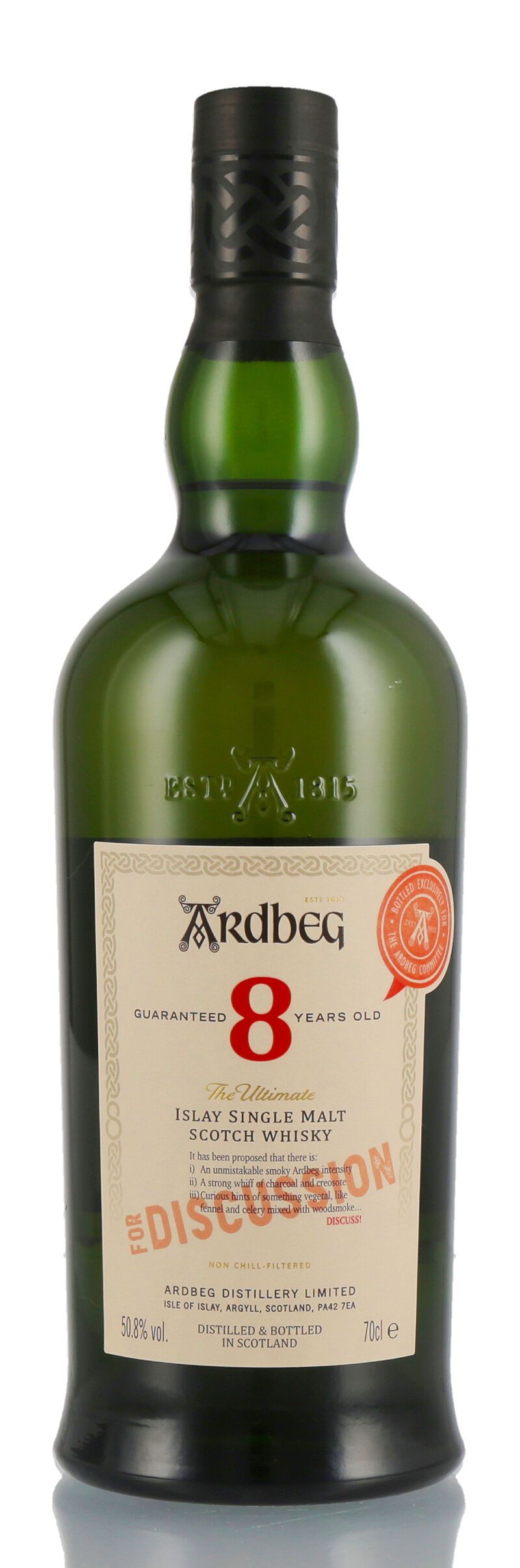 Ardbeg 8 YO For Discussion Committee Release Whisky 50,8% vol. 0,70l