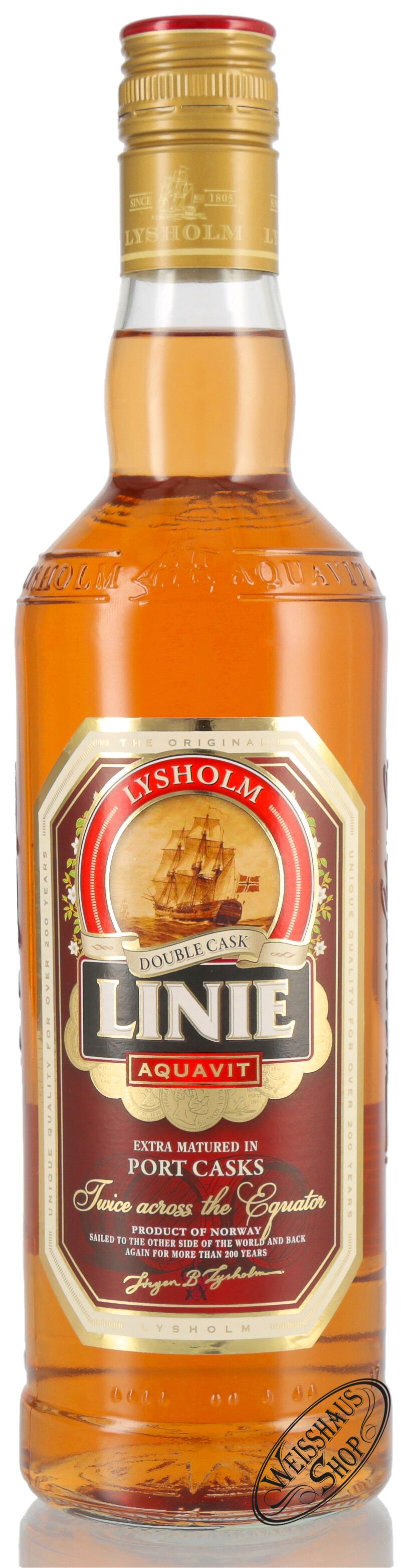 Linie Aquavit Lysholm Double Cask Port 41,5% vol. 0,70l