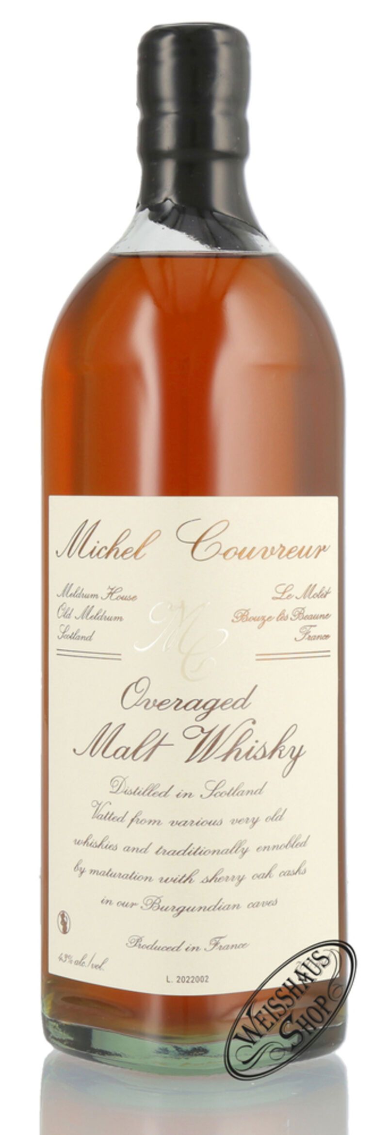 Michel Couvreur Overaged Malt Whisky 43% vol. 0,70l