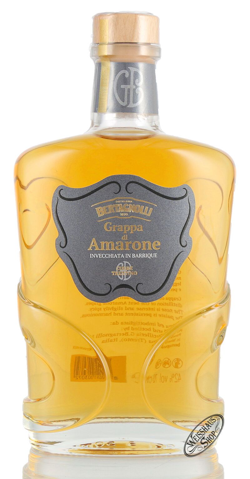 Bertagnolli Grappa Amarone Valpolicella Barrique 42% vol. 0,70l Bertagnolli Grappa Amarone Valpolicella Barrique 42% vol. 0,70l