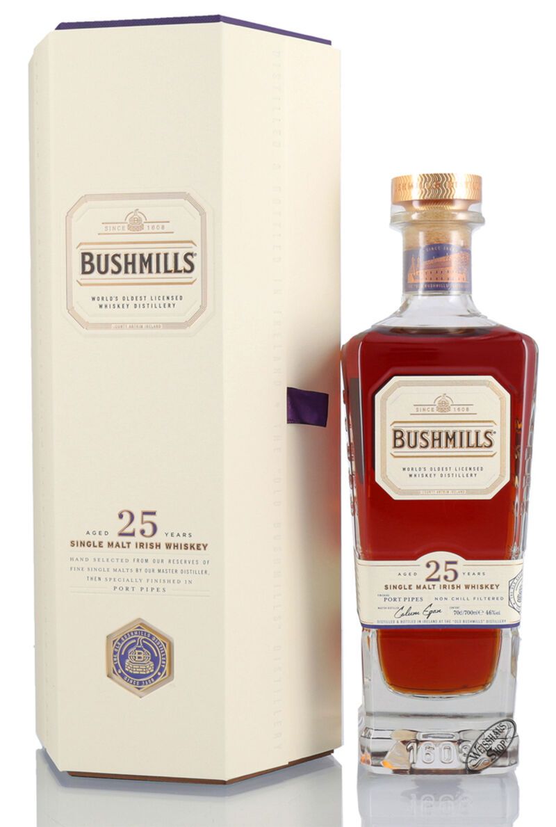 Bushmills 25 YO Irish Whiskey 46% vol. 0,70l Bushmills 25 YO Irish Whiskey 46% vol. 0,70l