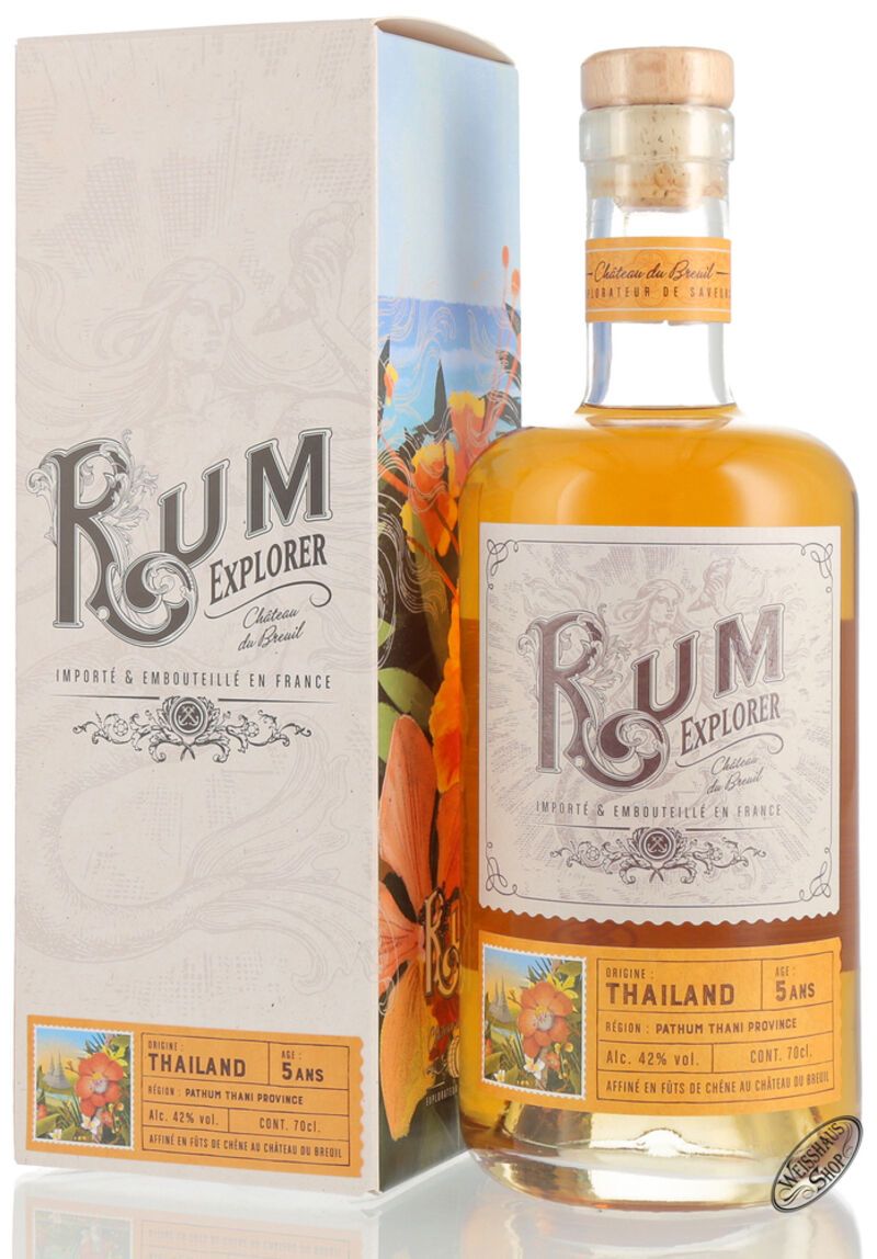 Chateau du Breuil Thailand Explorer Rum 42% vol. 0,70l Chateau du Breuil Thailand Explorer Rum 42% vol. 0,70l