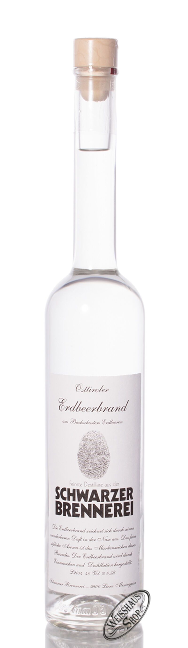 Schwarzer Erdbeer Edelbrand 40% vol. 0,50l Schwarzer Erdbeer Edelbrand 40% vol. 0,50l