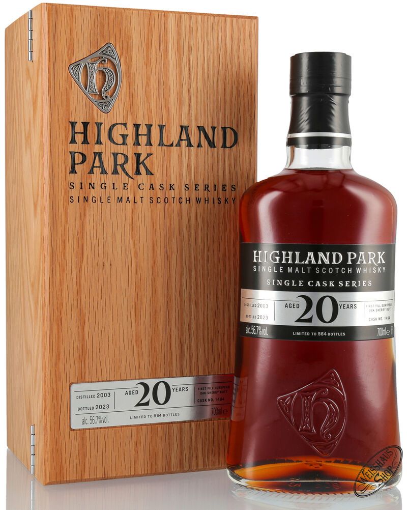Highland Park 20 YO Single Cask #1494 Whisky 56,7% vol. 0,70l Highland Park 20 YO Single Cask #1494 Whisky 56,7% vol. 0,70l