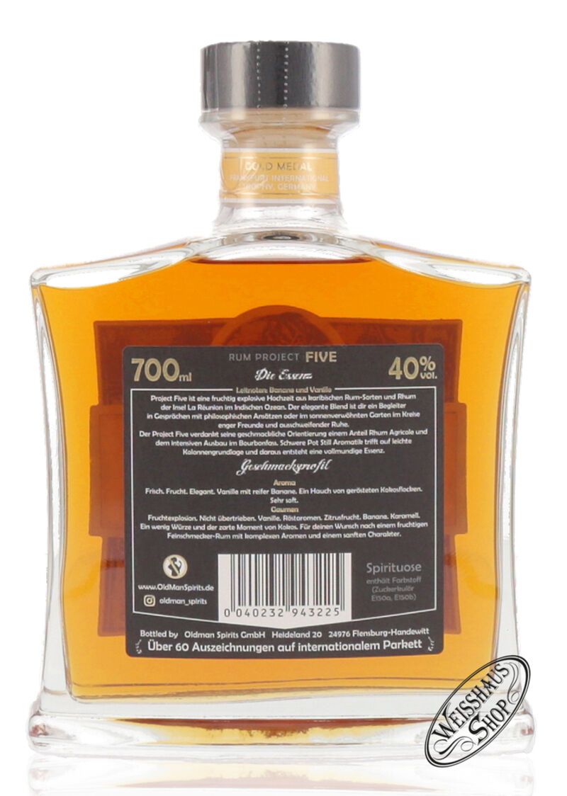 Old Man Project Five Leisure Harbour Spirit 40% vol. 0,70l