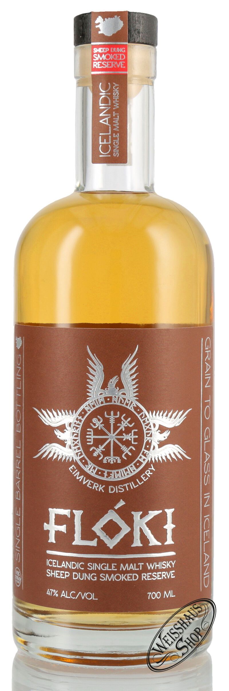 Floki Icelandic Young Malt Sheep Dung Smoked Whisky 47% vol. 0,70l