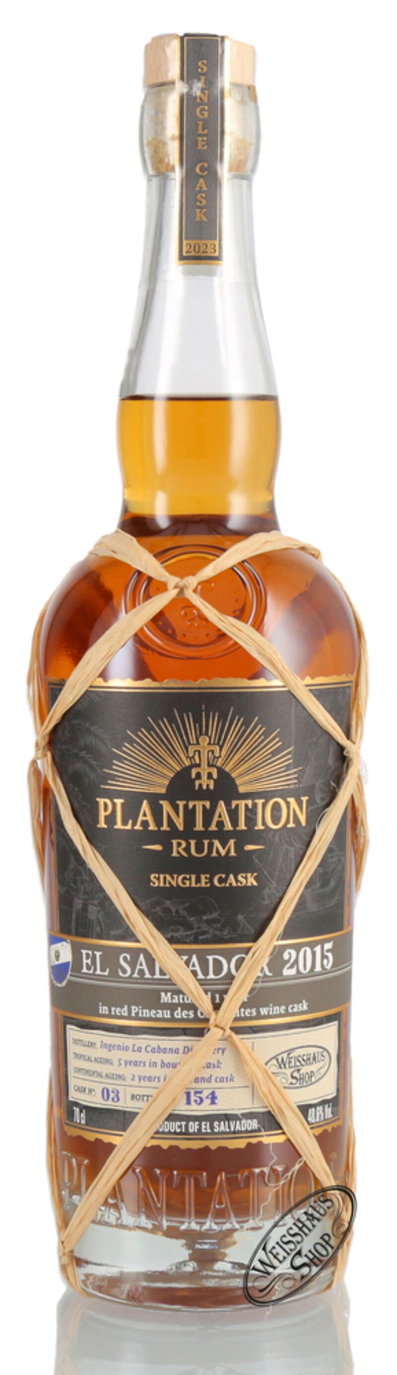 Plantation El Salvador Vintage 2015 Single Cask Edition Rum 48,6% vol. 0,70l Plantation El Salvador Vintage 2015 Single Cask Edition Rum 48,6% vol. 0,70l