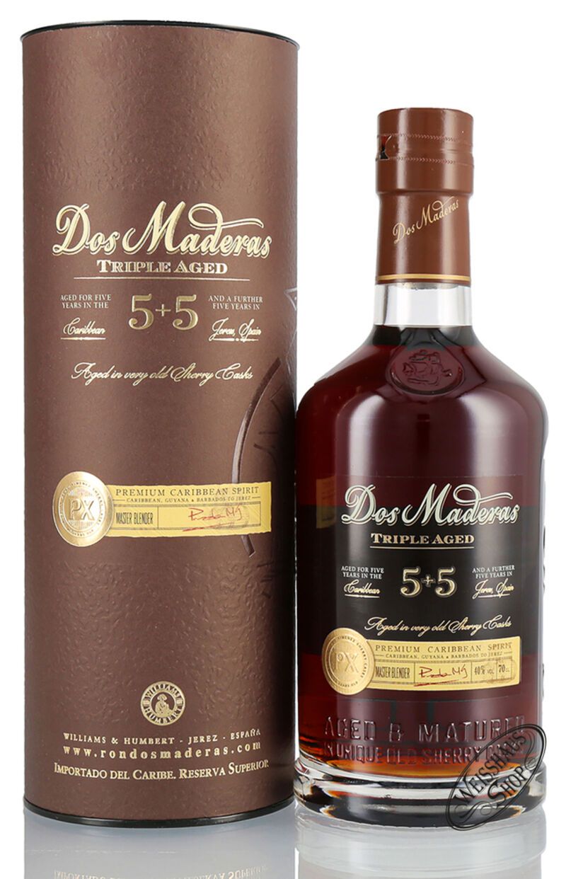 Dos Maderas PX 5 + 5 Rum 40% vol. 0,70l Dos Maderas PX 5 + 5 Rum 40% vol. 0,70l