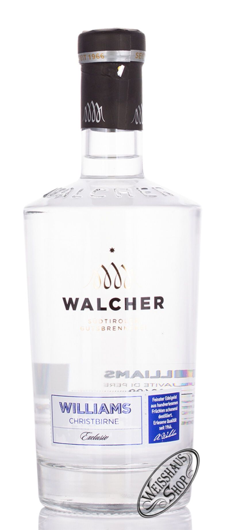 Walcher Williams Exclusiv 40% vol. 0,70l Walcher Williams Exclusiv 40% vol. 0,70l