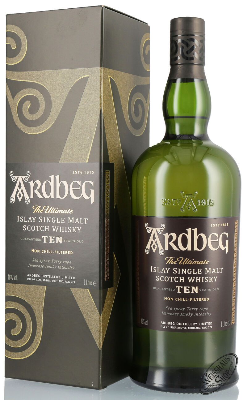 Ardbeg Ten 10 YO Islay Single Malt Whisky 46% vol. 1,0l Ardbeg Ten 10 YO Islay Single Malt Whisky 46% vol. 1,0l