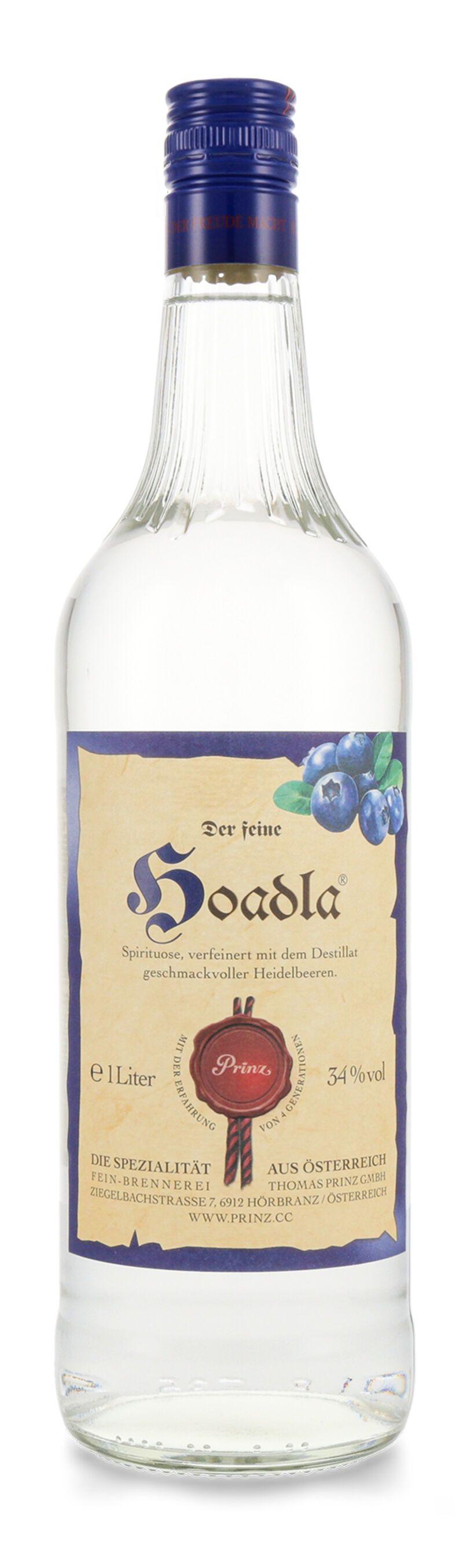 Prinz Hoadla 34% vol. 1,0l Prinz Hoadla 34% vol. 1,0l