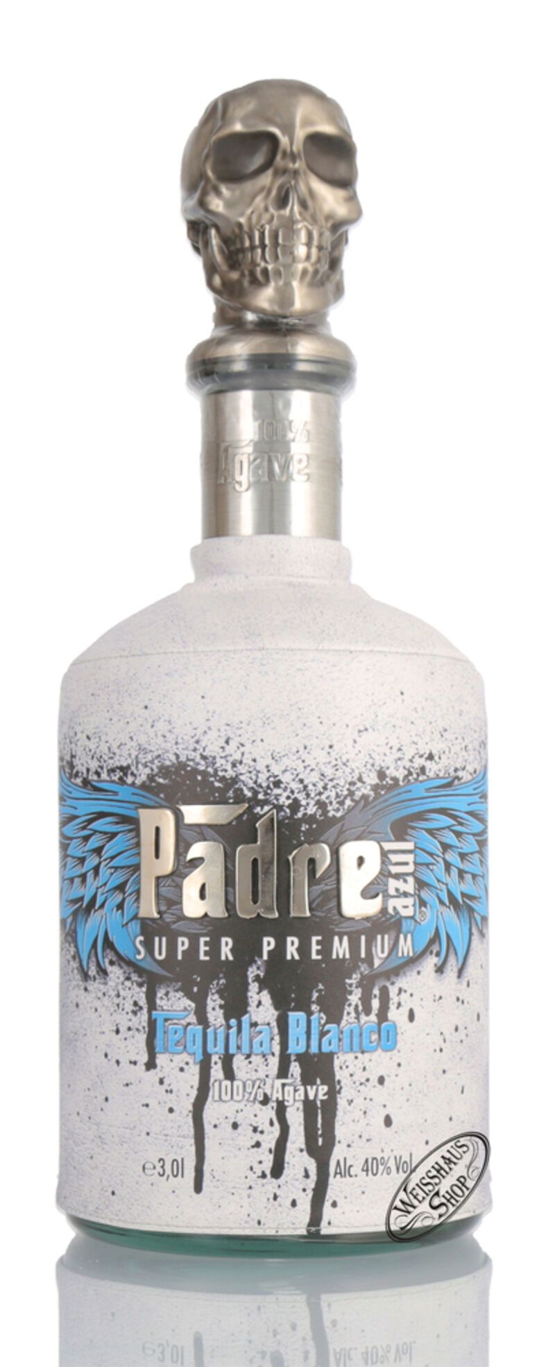 Padre azul Blanco Tequila 38 vol. 3,0l Doppelmagnum Weisshaus Shop