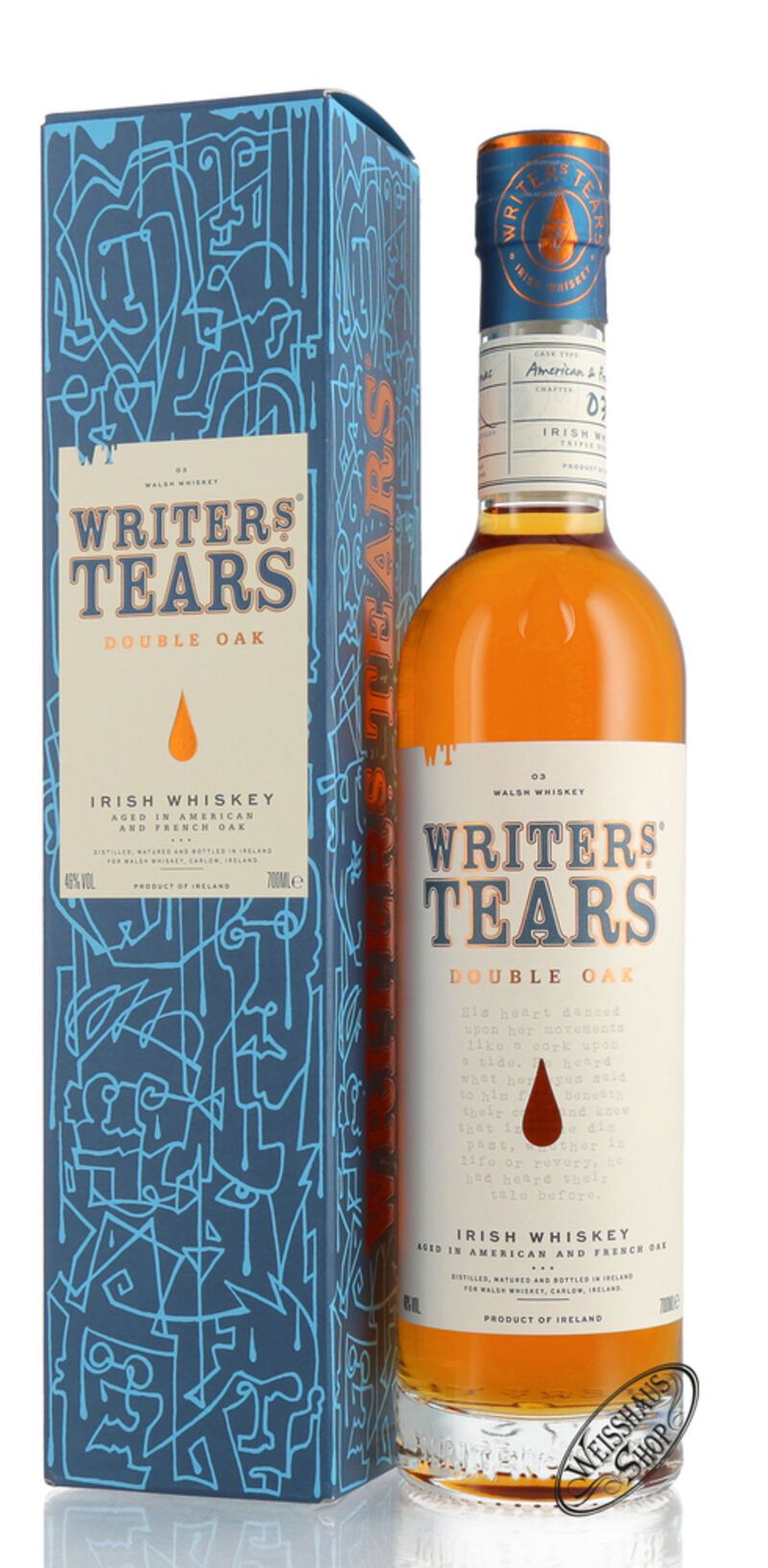 Writer's Tears Double Oak Irish Whiskey 46% vol. 0,70l Writer's Tears Double Oak Irish Whiskey 46% vol. 0,70l