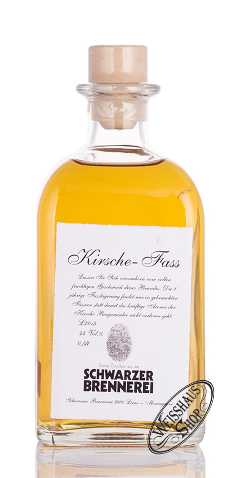 Schwarzer Alte Kirsche vom Fass 44% vol. 0,50l