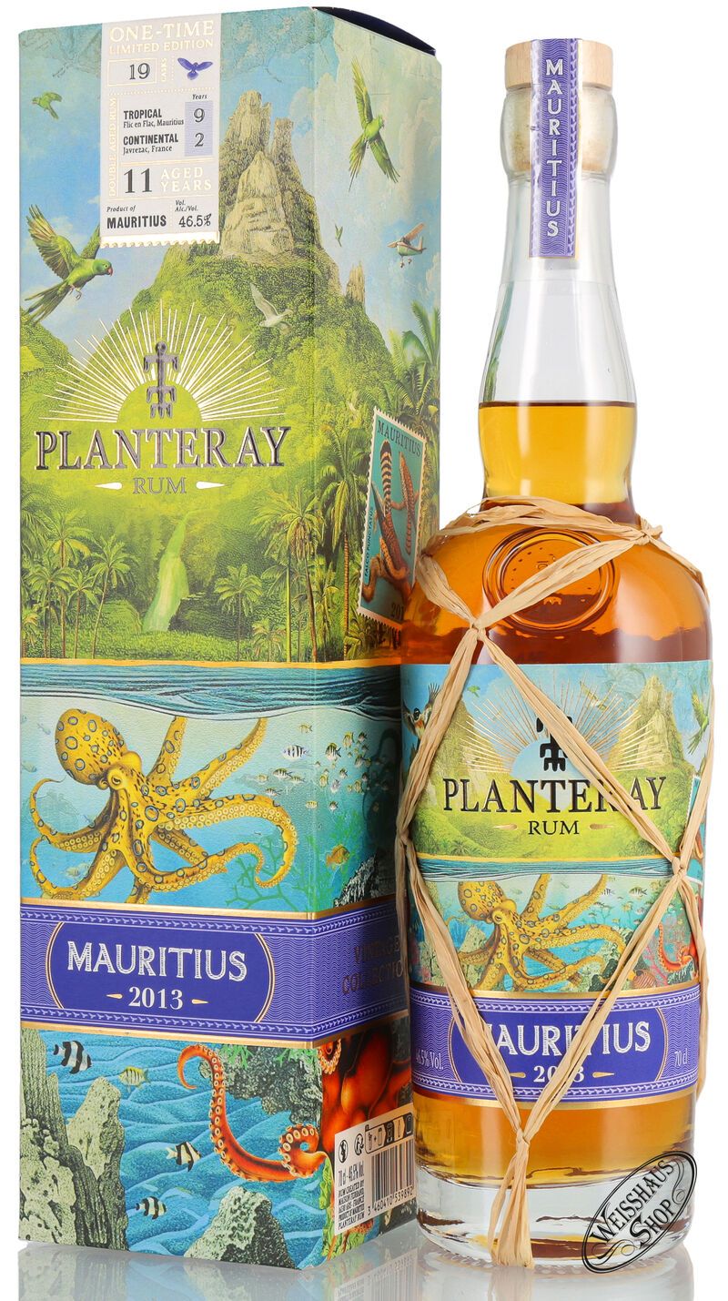 Planteray Mauritius 2013 One Time Limited Edition Rum 46,5% vol. 0,70l Planteray Mauritius 2013 One Time Limited Edition Rum 46,5% vol. 0,70l