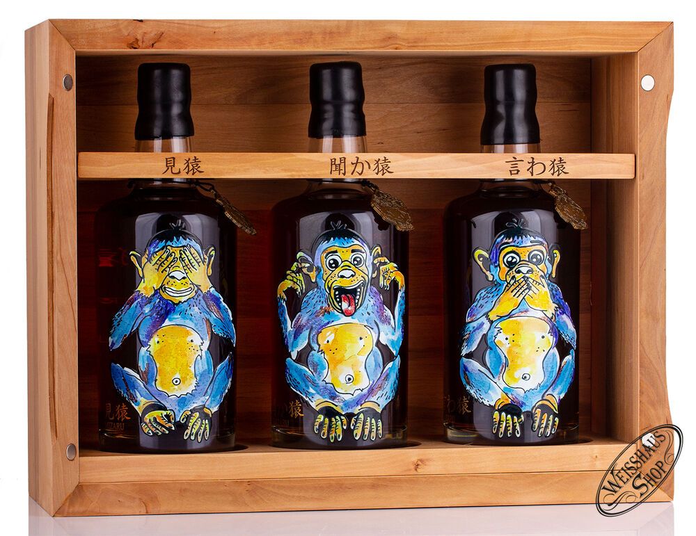Karuizawa 1999-2000 Wise Monkeys Whisky Set 60,8% vol. 2,10l Karuizawa 1999-2000 Wise Monkeys Whisky Set 60,8% vol. 2,10l