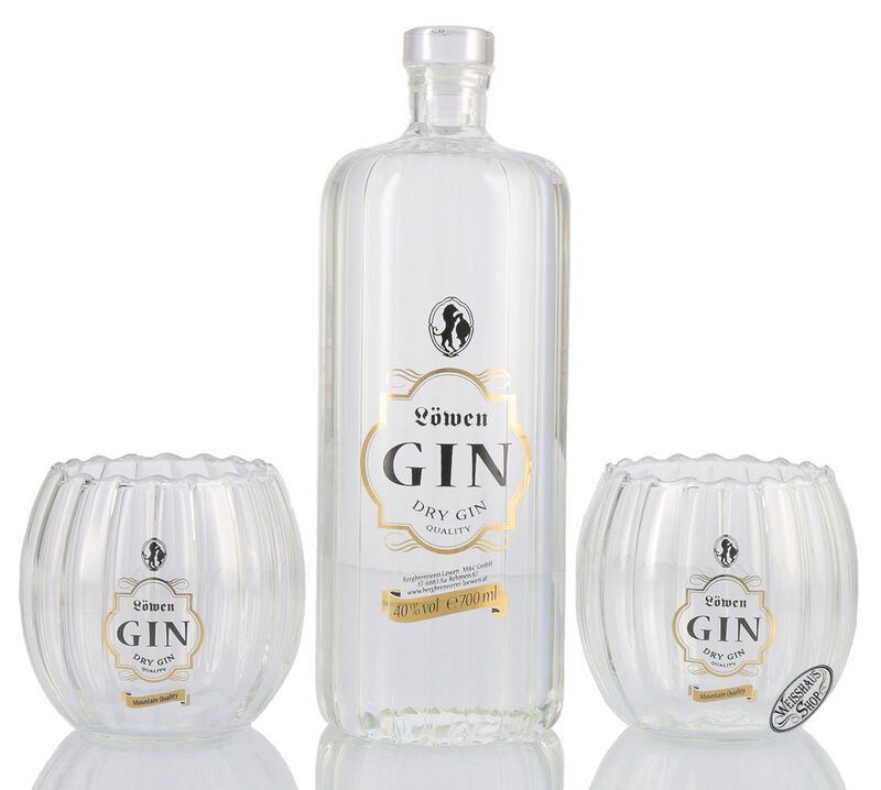 Bergbrennerei Löwen Gin Geschenk-Set 40% vol. 0,70l Bergbrennerei Löwen Gin Geschenk-Set 40% vol. 0,70l