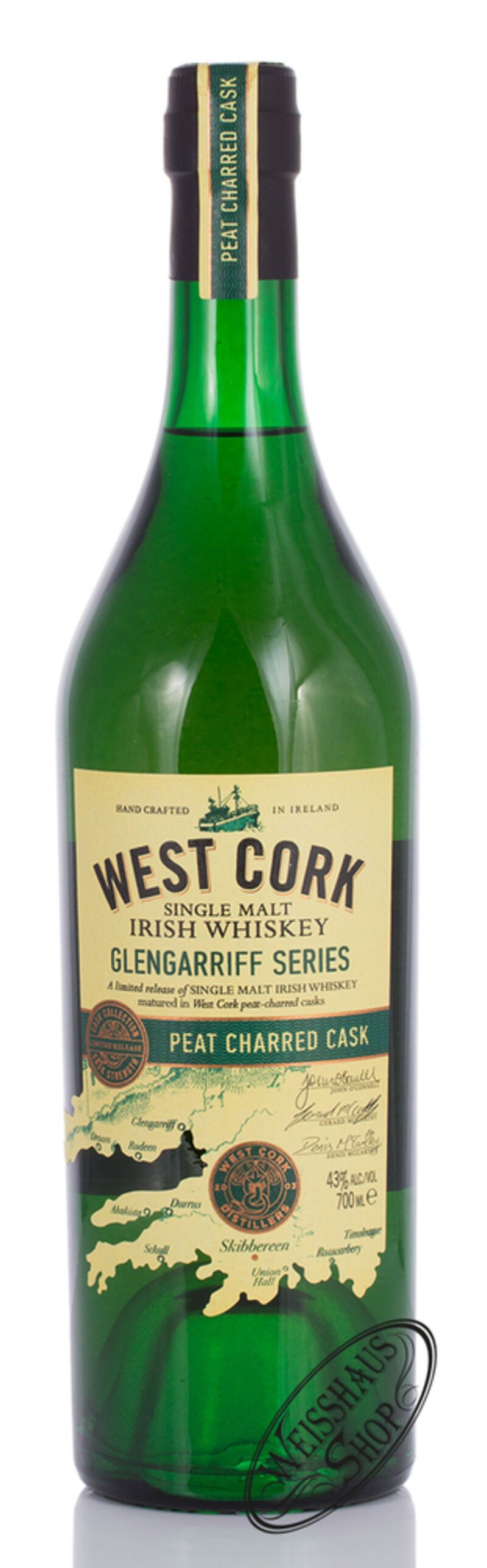 West Cork Glengarriff Series Peat Charred Cask 43% vol. 0,70l West Cork Glengarriff Series Peat Charred Cask 43% vol. 0,70l