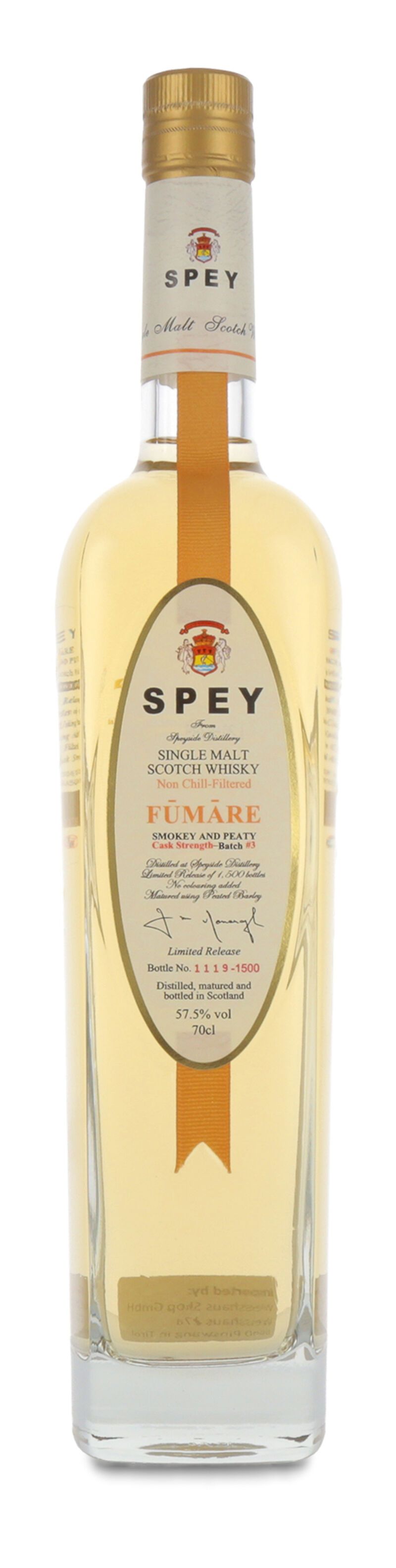 Spey Fumare Batch #3 Cask Strength Whisky 57,5% vol. 0,70l