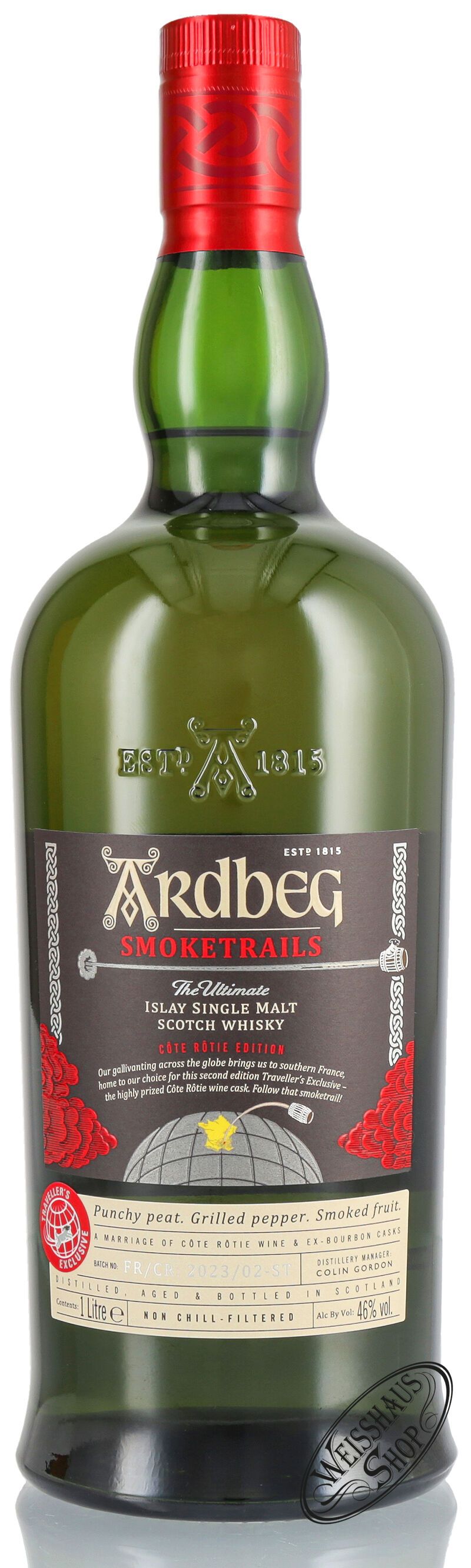 Ardbeg Smoketrails Cote Rotie Edition Islay Whisky 46% vol. 1,0l Ardbeg Smoketrails Cote Rotie Edition Islay Whisky 46% vol. 1,0l