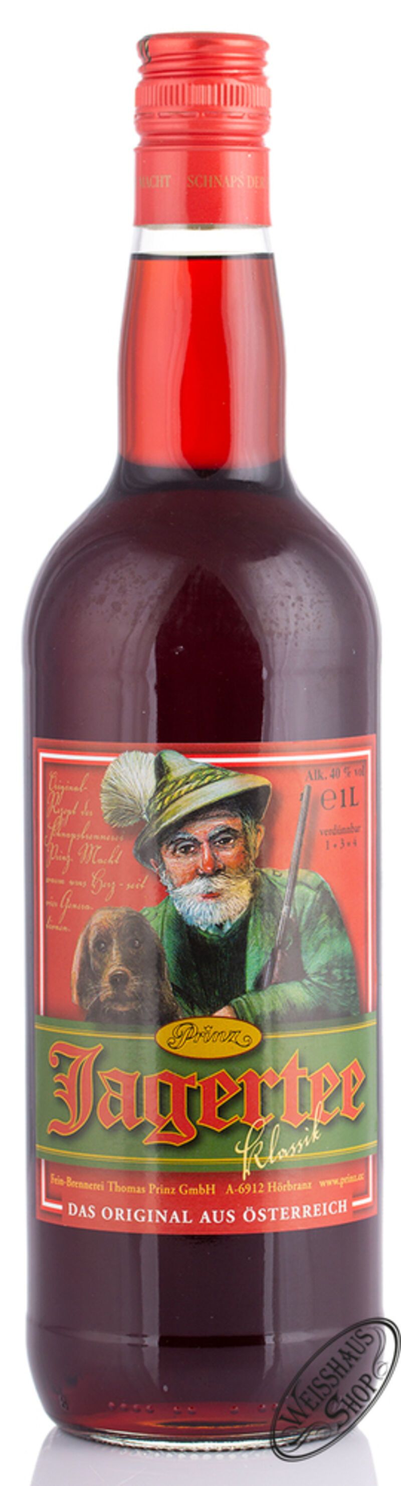 Prinz Jagertee Classic 40% vol. 1,0l Prinz Jagertee Classic 40% vol. 1,0l
