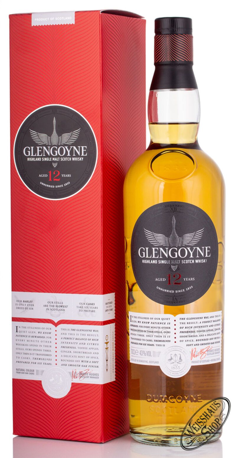 Glengoyne 12 YO Single Malt Whisky 43% vol. 0,70l Glengoyne 12 YO Single Malt Whisky 43% vol. 0,70l