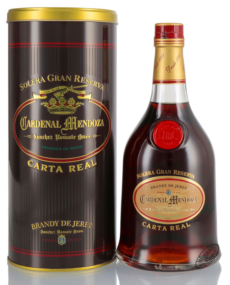 Cardenal Mendoza Carta Real Brandy 40% vol. 0,70l Cardenal Mendoza Carta Real Brandy 40% vol. 0,70l