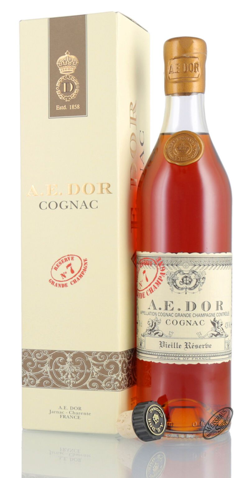A.E. Dor Cognac Vieille Reserve No. 7 40% vol. 0,70l A.E. Dor Cognac Vieille Reserve No. 7 40% vol. 0,70l