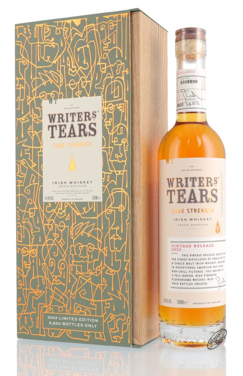 Writer's Tears Rare Cask Strength 2022 Irish Whiskey 54,6% vol. 0,70l Writer's Tears Rare Cask Strength 2022 Irish Whiskey 54,6% vol. 0,70l