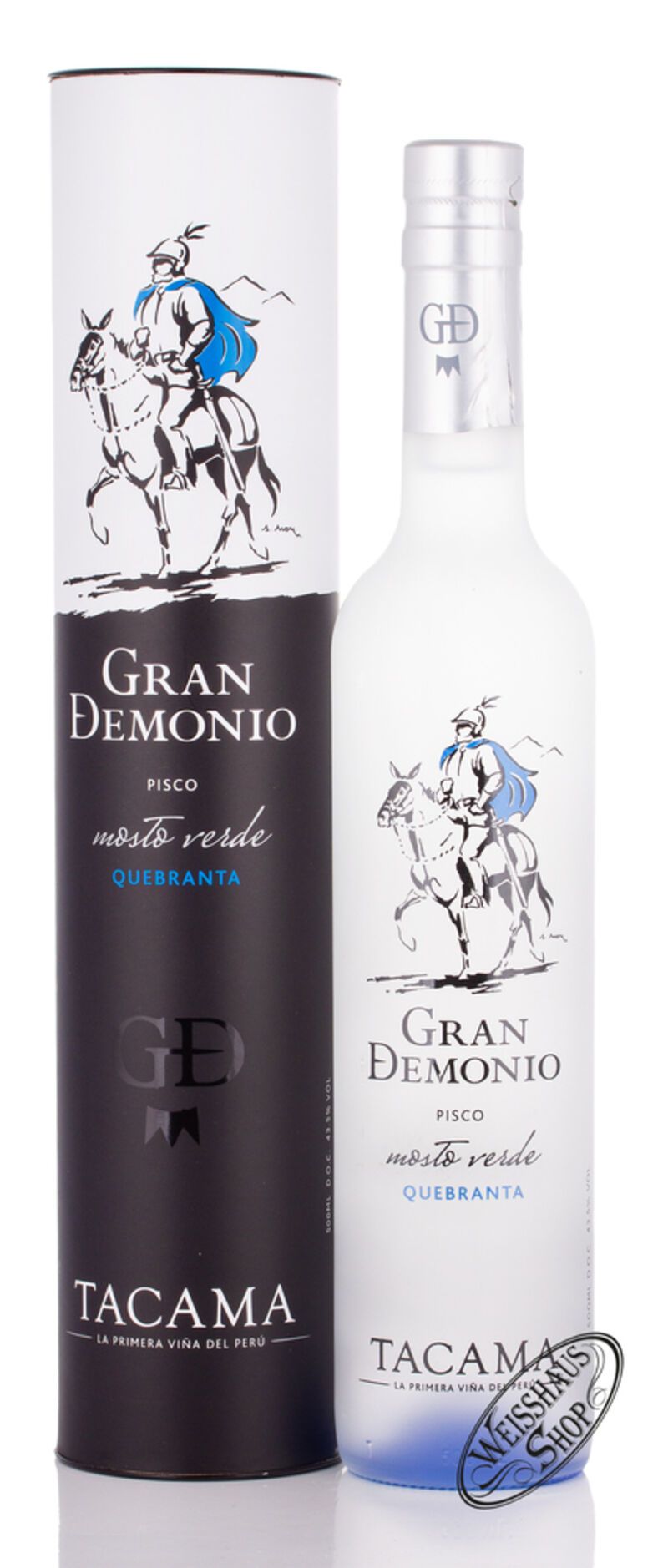 Gran Demonio Mosto Verde Pisco Quebranta 43,5% vol. 0,50l Gran Demonio Mosto Verde Pisco Quebranta 43,5% vol. 0,50l