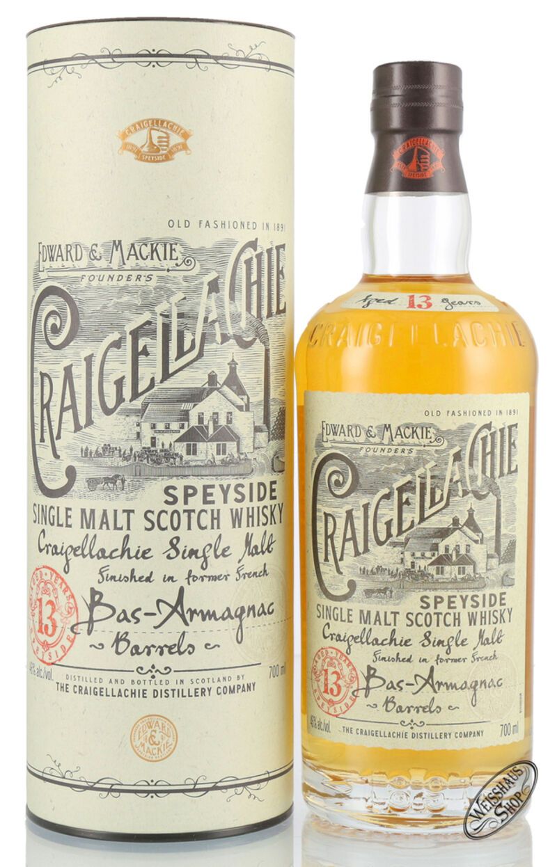Craigellachie 13 YO Armagnac Finish Whisky 46% vol. 0,70l Craigellachie 13 YO Armagnac Finish Whisky 46% vol. 0,70l