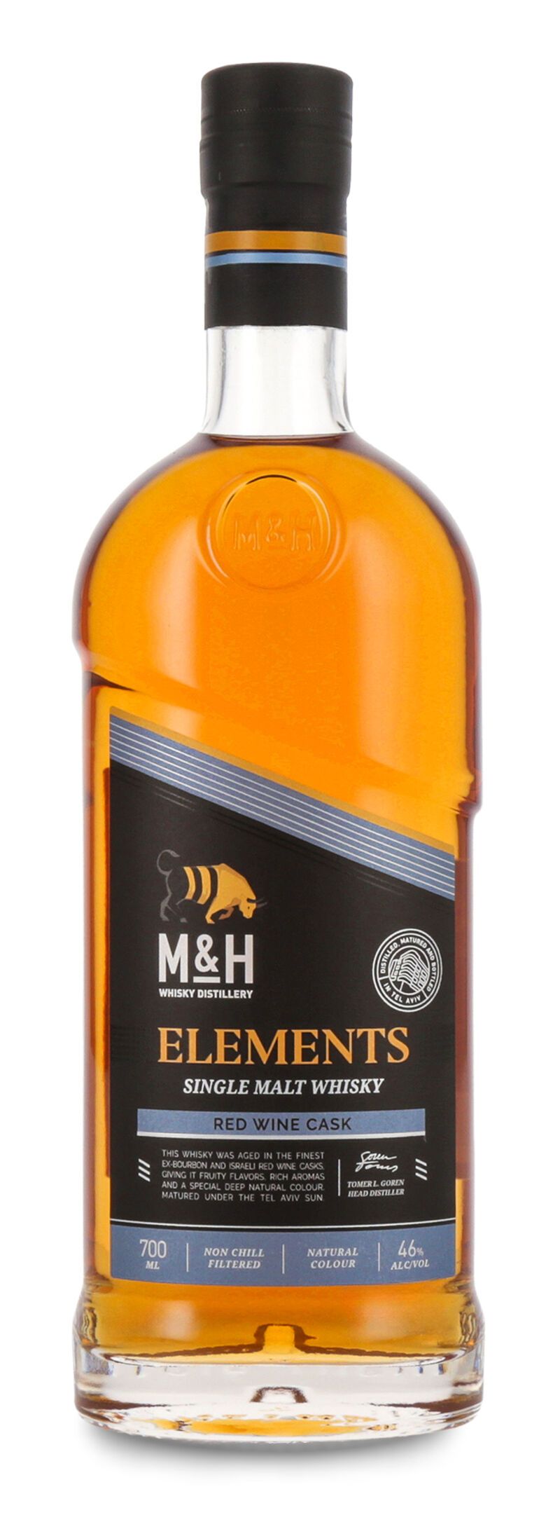 M&H Elements Red Wine Cask Whisky 46% vol. 0,70l