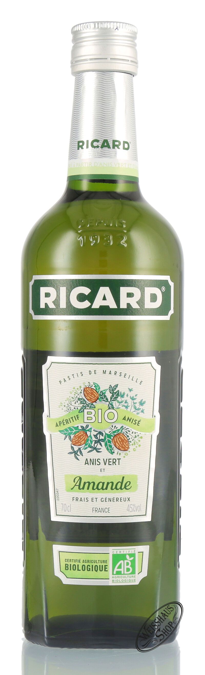 Ricard Bio Pastis Amande 45% vol. 0,70l