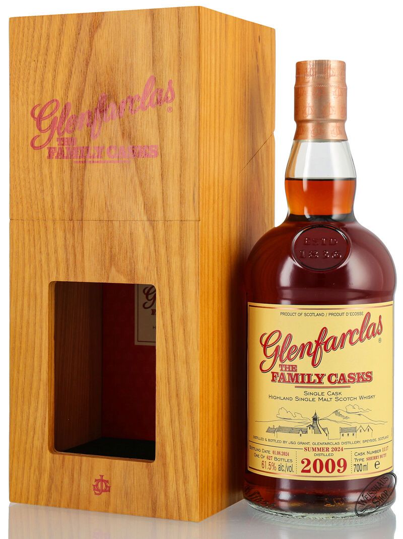 Glenfarclas Vintage 2009 Family Casks Whisky 61,5% vol. 0,70l Glenfarclas Vintage 2009 Family Casks Whisky 61,5% vol. 0,70l