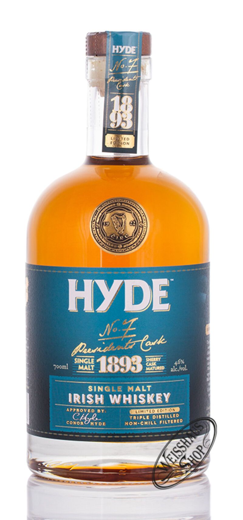 Hyde No. 7 Irish Sherry Matured Irish Whiskey 46% vol. 0,70l Hyde No. 7 Irish Sherry Matured Irish Whiskey 46% vol. 0,70l