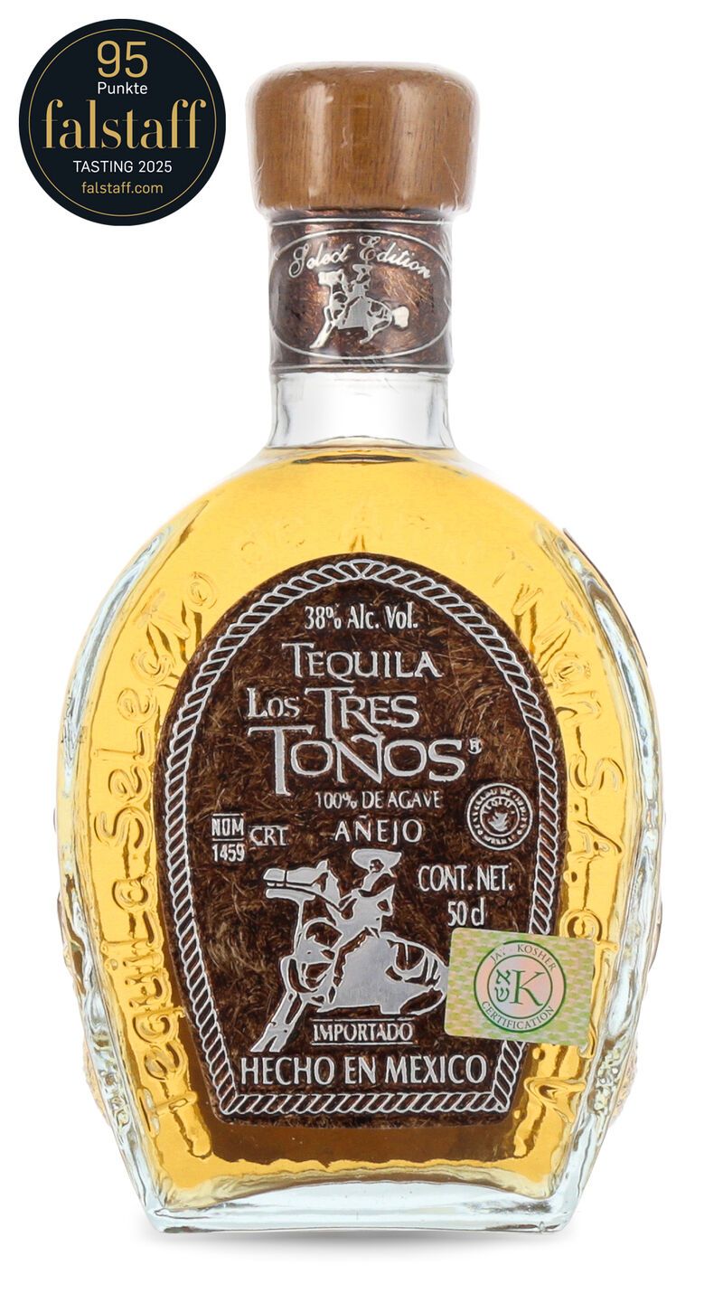 Los Tres Tonos Tequila Anejo 38% vol. 0,50l