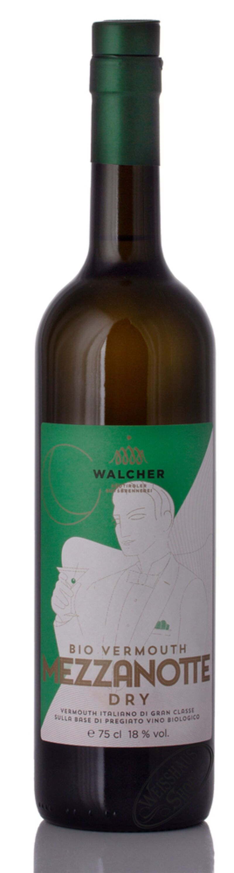 Walcher Mezzanotte Dry Bio Vermouth 18% vol. 0,75l Walcher Mezzanotte Dry Bio Vermouth 18% vol. 0,75l