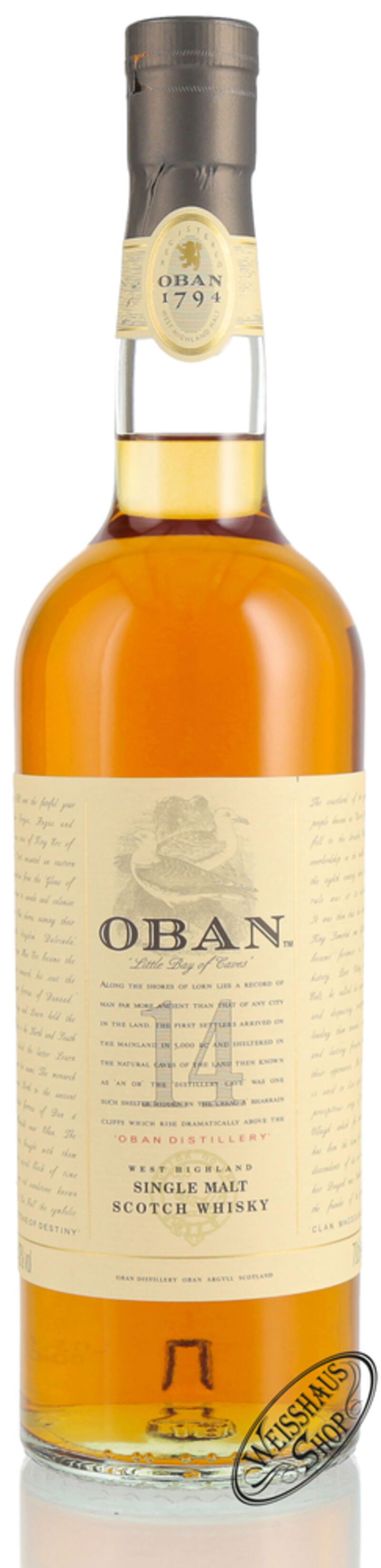 Oban 14 YO Whisky 43% vol. 0,70l B-Ware Oban 14 YO Whisky 43% vol. 0,70l B-Ware