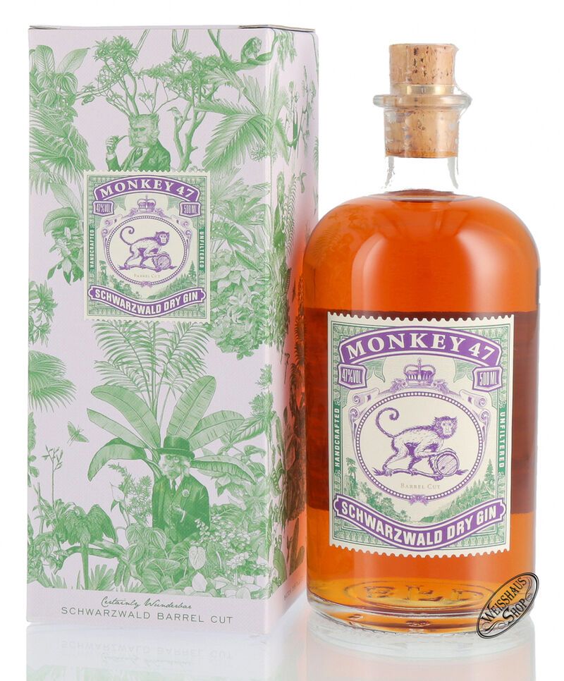 Monkey 47 Barrel Cut Dry Gin 47% vol. 0,50l Monkey 47 Barrel Cut Dry Gin 47% vol. 0,50l