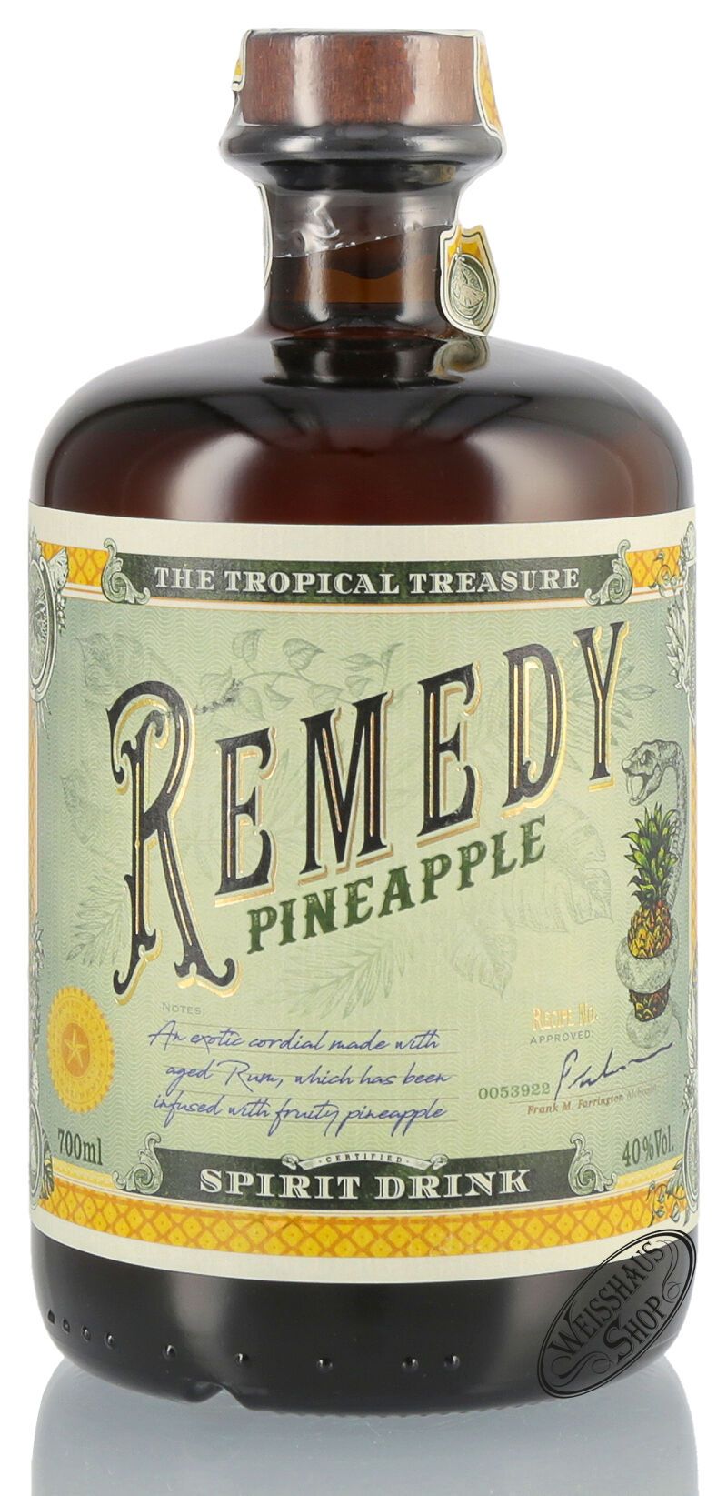 Remedy Pineapple 40% vol. 0,70l Remedy Pineapple 40% vol. 0,70l