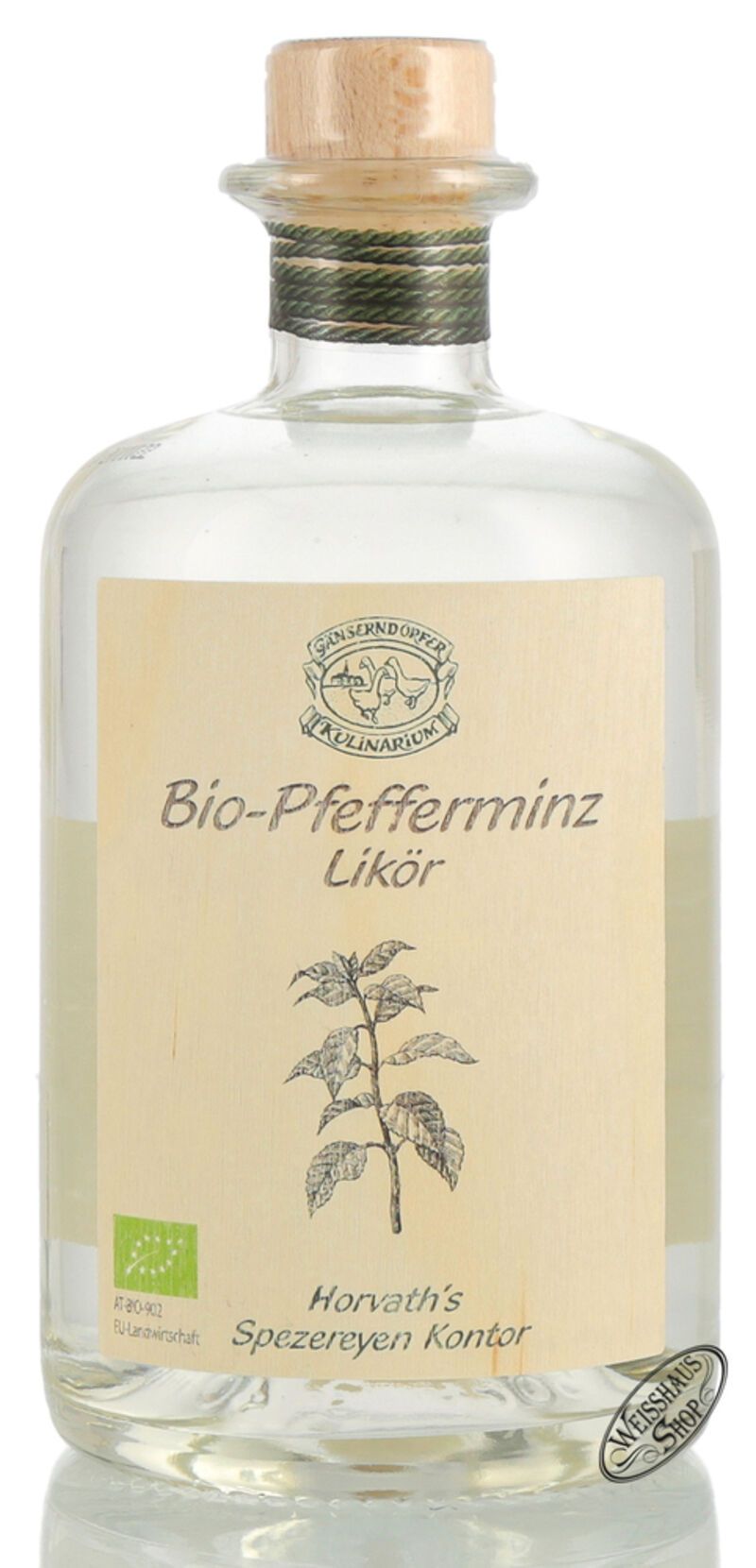 Gänserndorfer Bio-Pfefferminz Likör 25% vol. 0,50l Gänserndorfer Bio-Pfefferminz Likör 25% vol. 0,50l