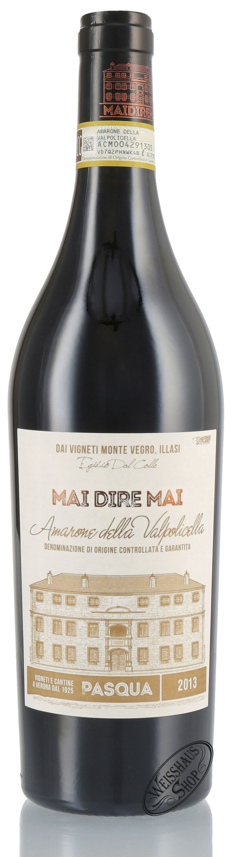 Pasqua Amarone della Valpolicella Mai Dire Mai DOCG 2013 16,5% vol. 0,75l Pasqua Amarone della Valpolicella Mai Dire Mai DOCG 2013 16,5% vol. 0,75l