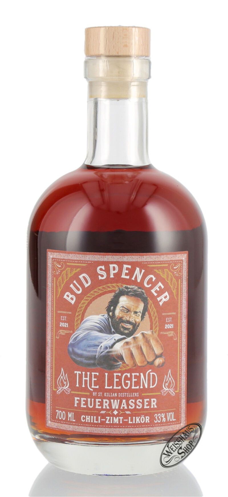 St. Kilian Bud Spencer The Legend Feuerwasser Likör 33% vol. 0,70l