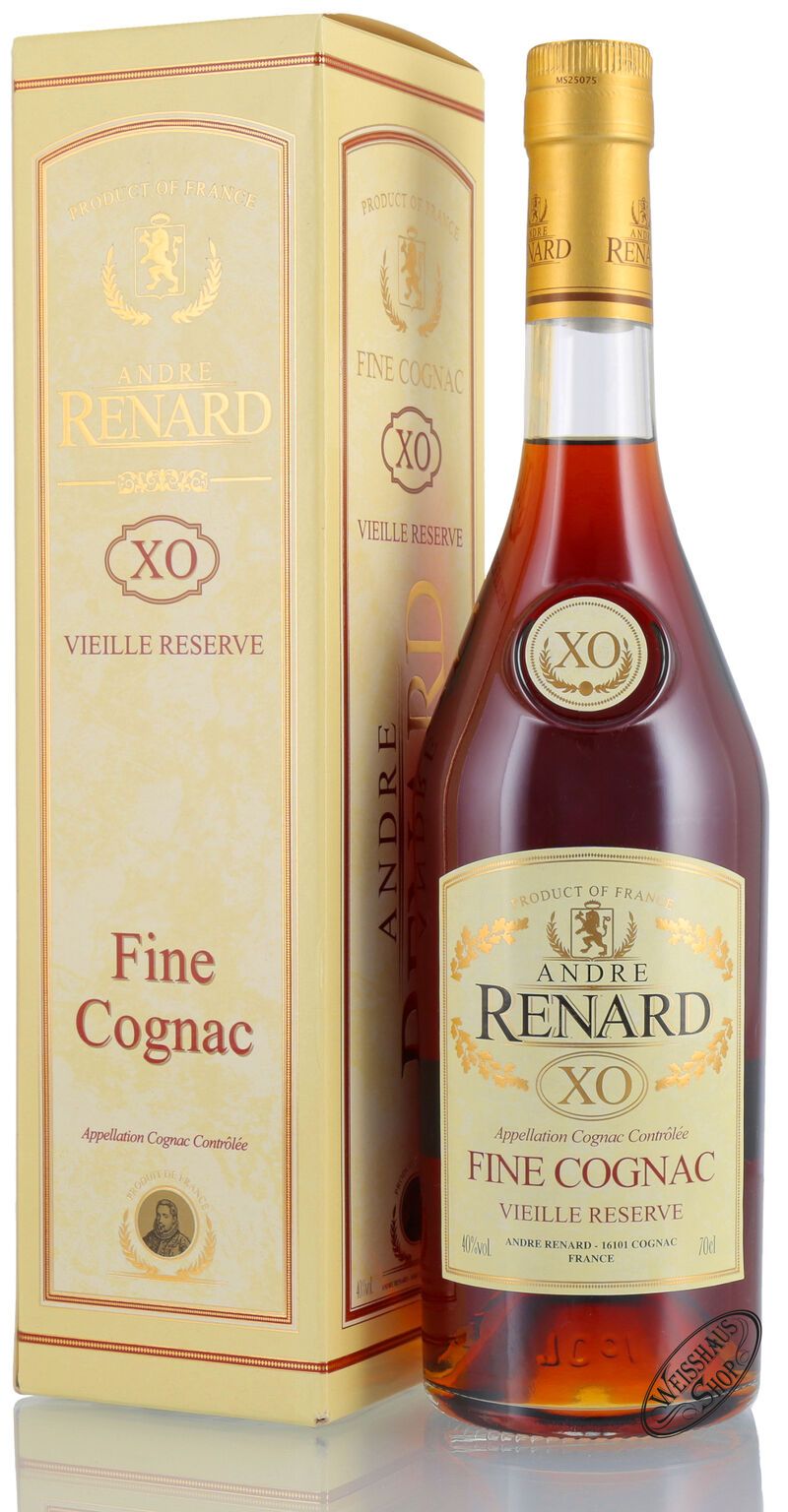 Andre Renard Cognac XO 40% vol. 0,70l Andre Renard Cognac XO 40% vol. 0,70l